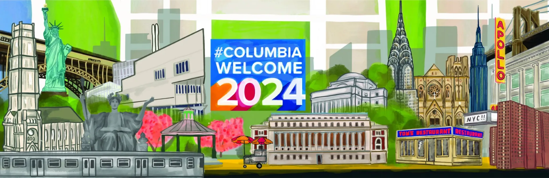 a map of columbia and nyc highlights