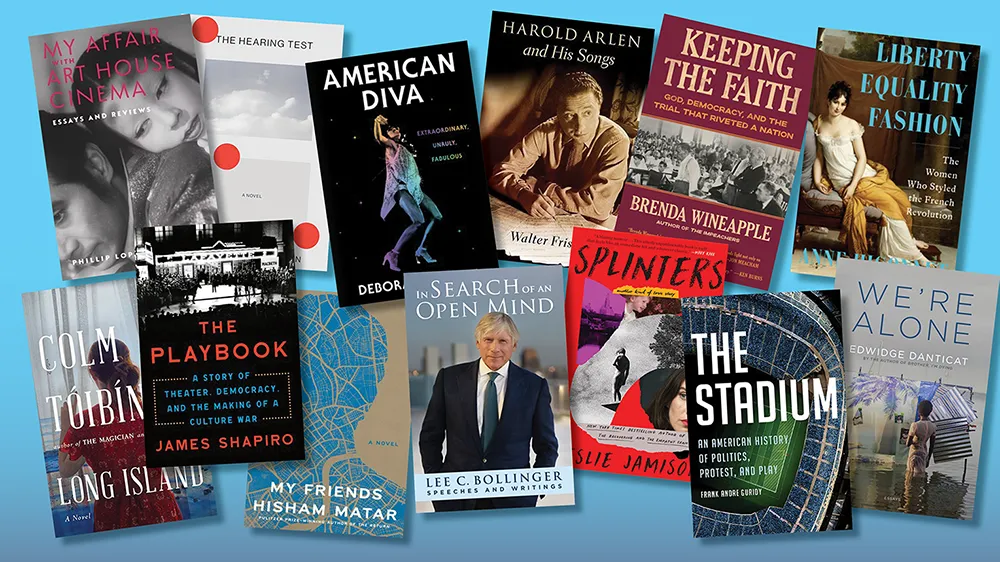 book covers by 13 Columbia professors