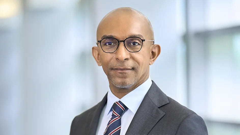 Columbia Law School Dean Daniel Abebe. Photo by Juliana Thomas.