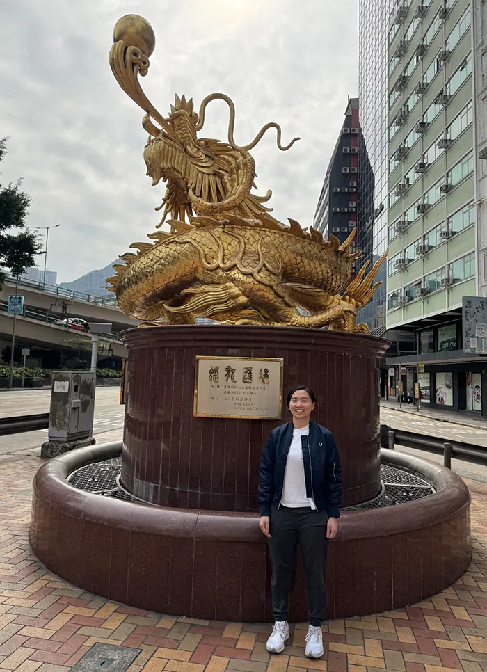Columbia University student Simmi Chan in Hong Kong.
