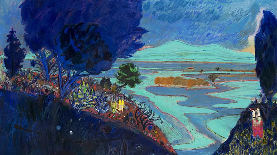 Lisa Sanditz, Tivoli Bay, 2016. Oil on canvas. Courtesy of the artist.

