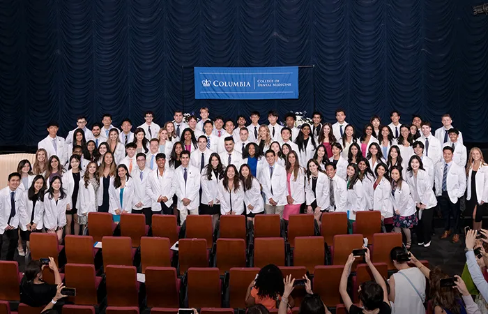 College of Dental Medicine students in their white coats
