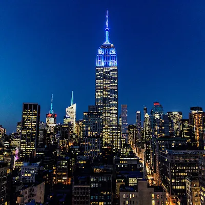 Empire State Building. The Empire State Building image® is a registered trademark of ESRT Empire State Building, L.L.C. and is used with permission.