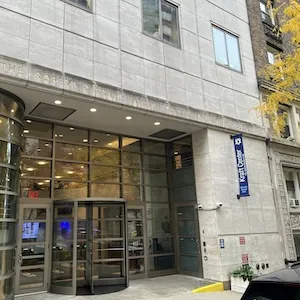 Exterior of the Kraft Center for Jewish Student Life at Columbia University is on West 115th Street.