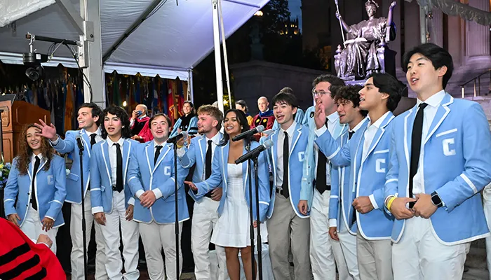 The Kingsmen closed the Convocation program with "Roar, Lion, Roar"
