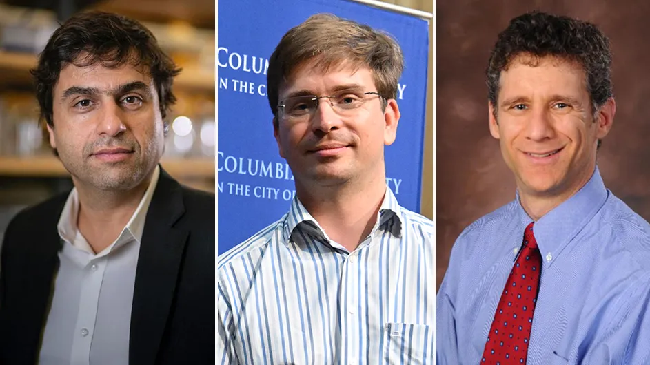 Hashim M. Al-Hashimi, Roy and Diana Vagelos Professor of Biochemistry and Molecular Biophysics; Simon Brendle, professor of mathematics; and Andrew Gelman, Higgins Professor of Statistics.