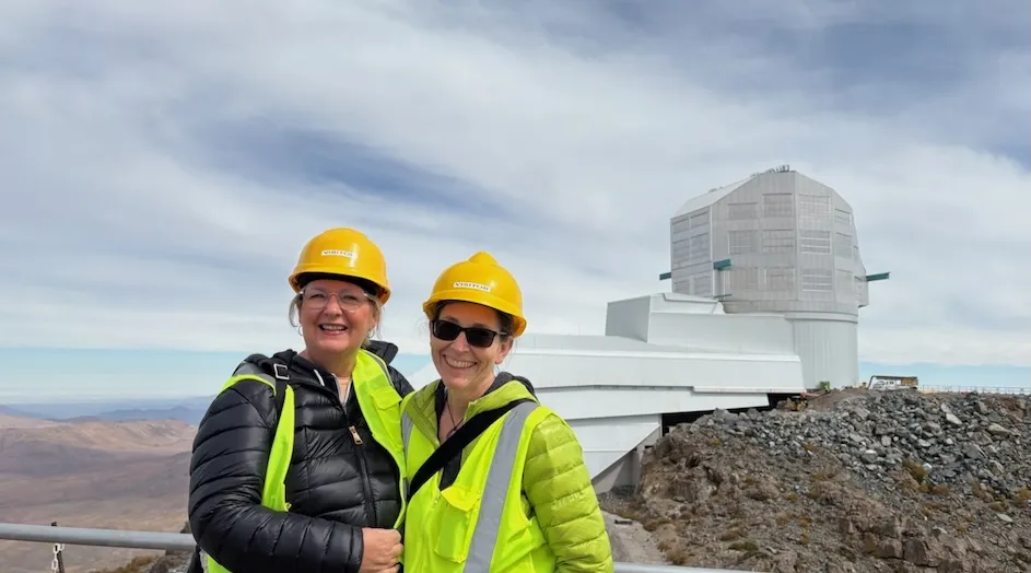 Sokoloski and her colleague from the LSST-DA, Susan Boatwright, at the Rubin Observatory.