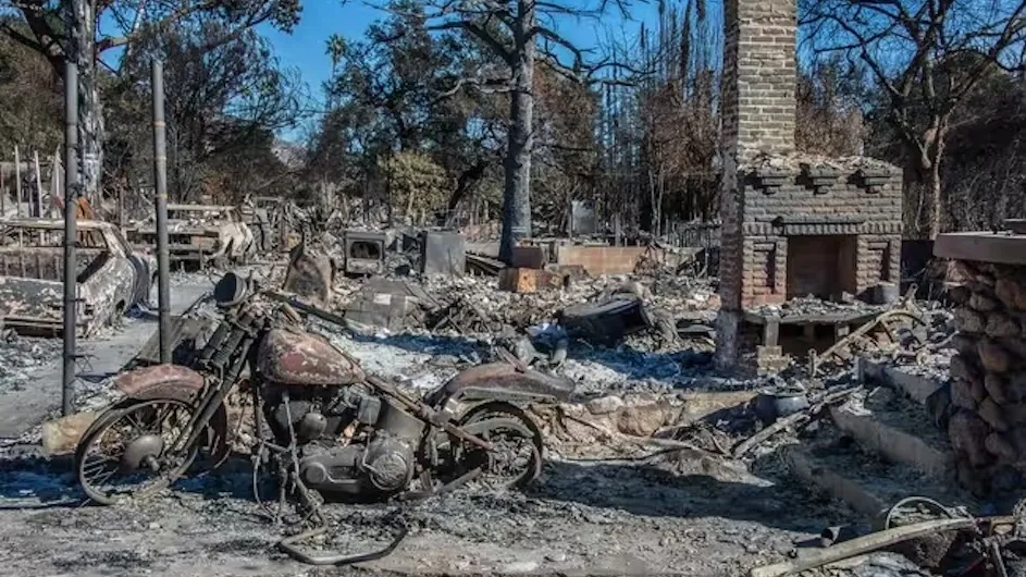 Aftermath of the Altadena fire.