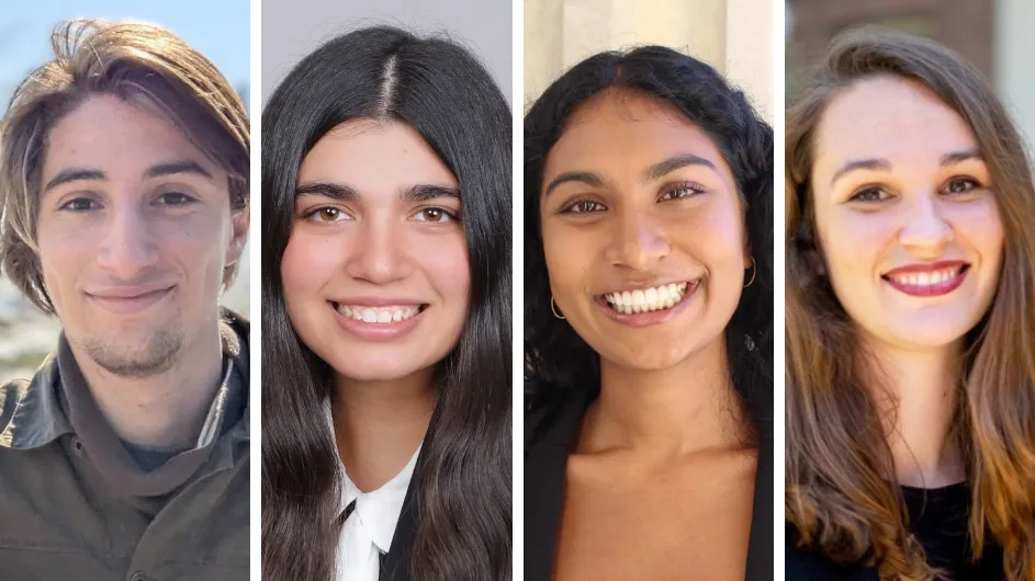 Luca Abu El-Haj (CC’26), Maya Koka (GS'26), Kavita Murthy (SEAS’26), and Sara Jane Renfroe (GSAS’20) 