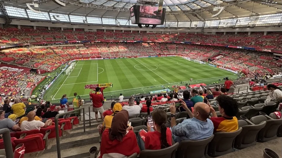 The Australia vs. Turkey game during the World Cup at BC Place in Vancouver.