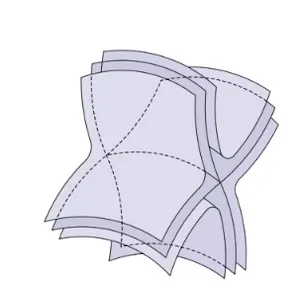 The gravitational field takes the form of sheets that move, reconnect, and release energy, the paper's authors argue. (Comisso and Asenjo/APS 2026)