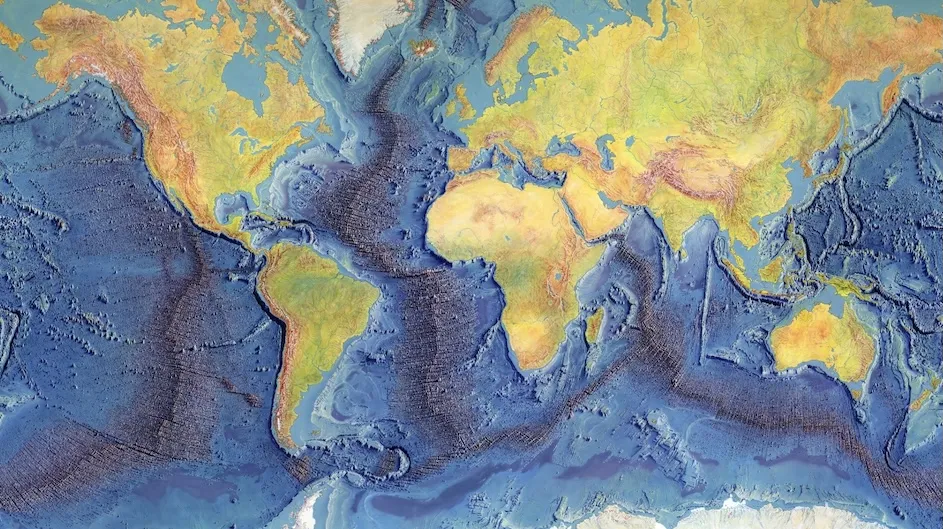 The Heezen–Tharp World Ocean Floor Map