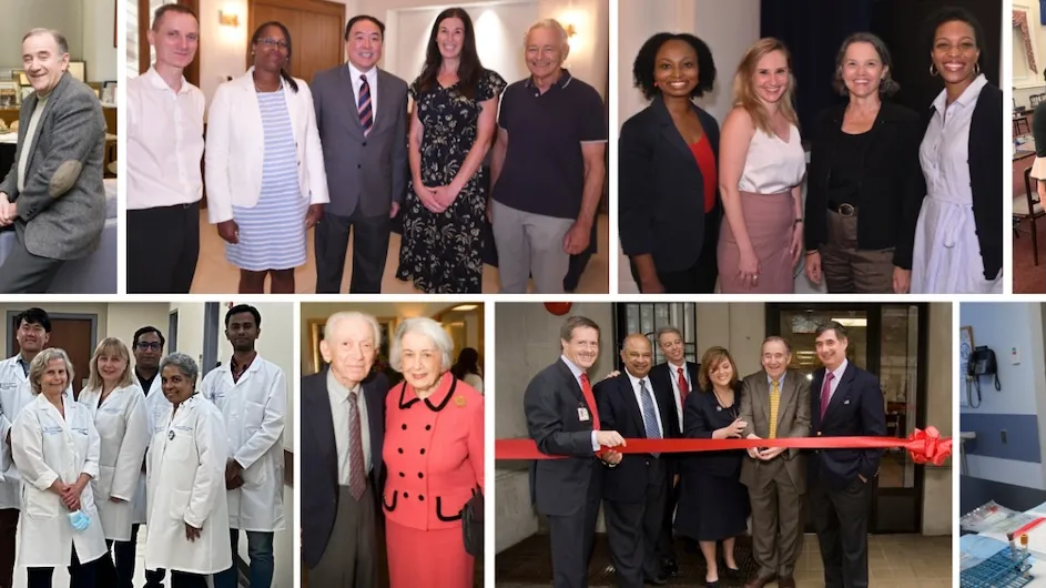 A banner of images of people celebrating the Irving Institute for Clinical and Translational Research