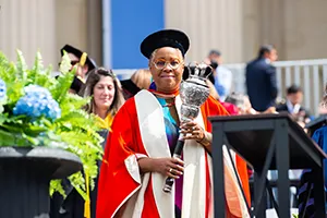 Mabel Wilson as University Mace Bearer