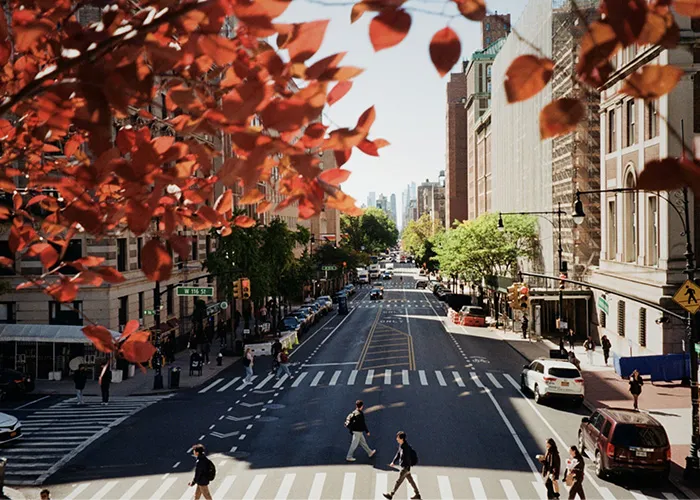 Amsterdam and 116th, shot on film.