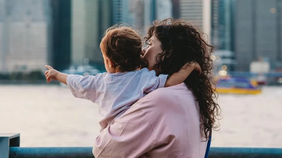 A mother and child