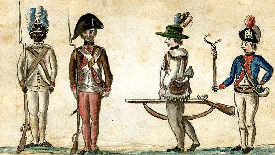 A National Park Service illustration of soldiers