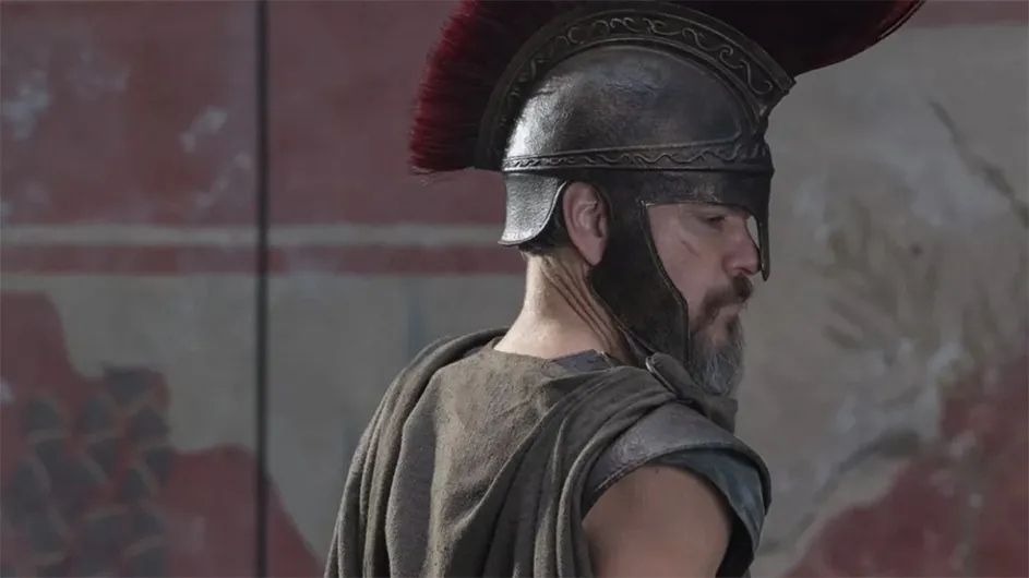 Matt Damon as Odysseus in “The Odyssey.” Universal Pictures.