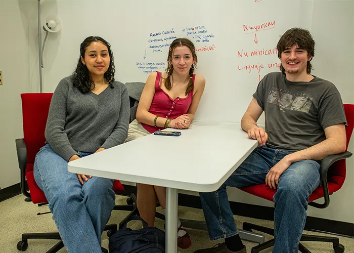students brainstorm
