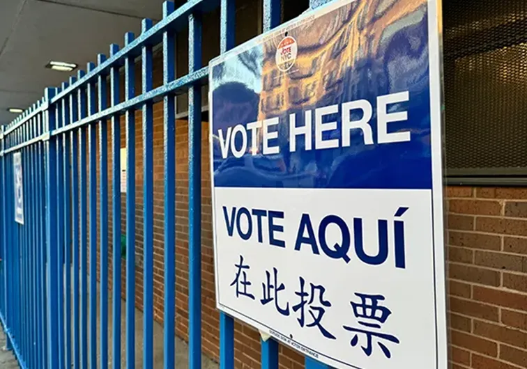 vote here sign