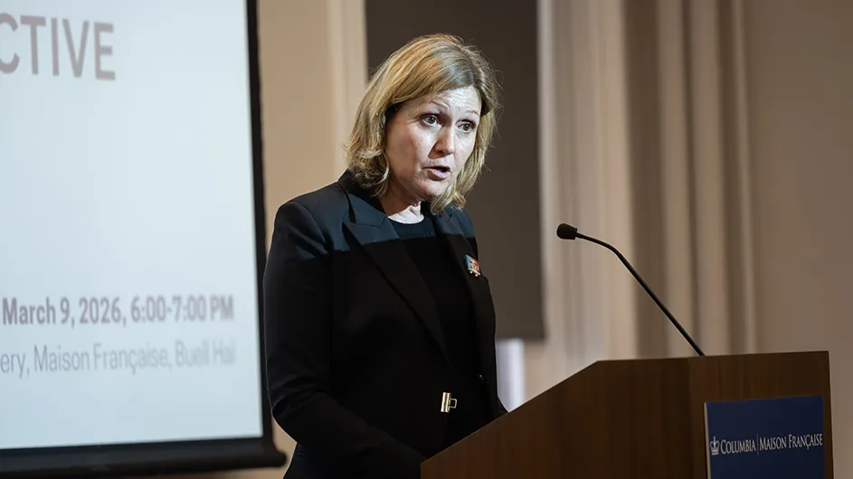 Yaël Braun-Pivet, President of the French National Assembly, at Columbia University Maison Française