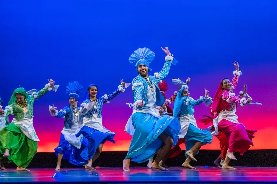 Choudhri dances with Columbia Bhangra.