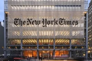 Building with the words The New York Times on it