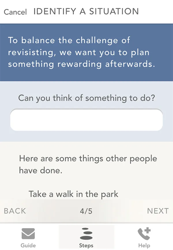 Menu page