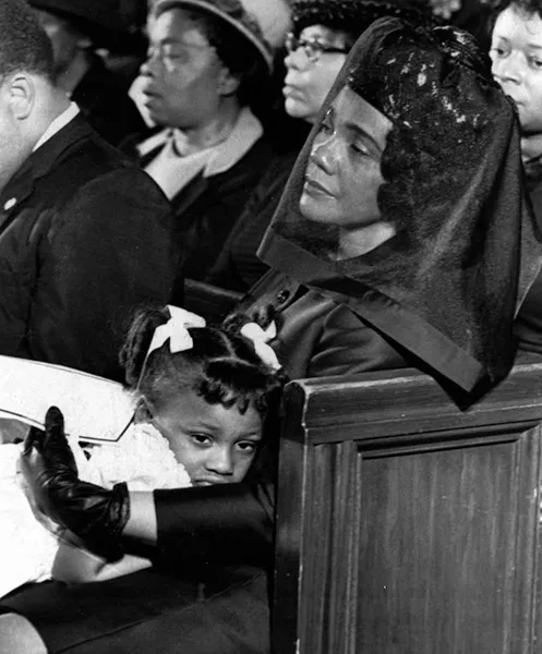 Coretta King crying 