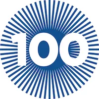 Columbia Mailman School of Public Health centennial logo starburst