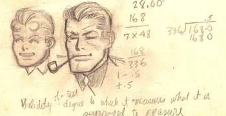 Sketch of Bruce Wayne