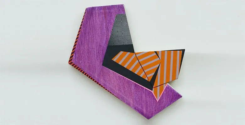 purple and orange geometric shape