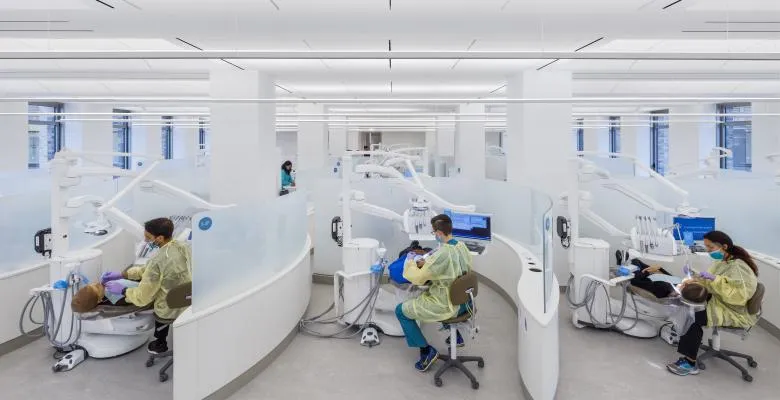 futuristic looking dental medicine school