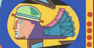 Page detail from 'Faster Than Birds Can Fly' by John Ashbery, with illustrations by Trevor Winkfield. New York: Granary Books, 2009. Courtesy of the Columbia Rare Book & Manuscript Library.