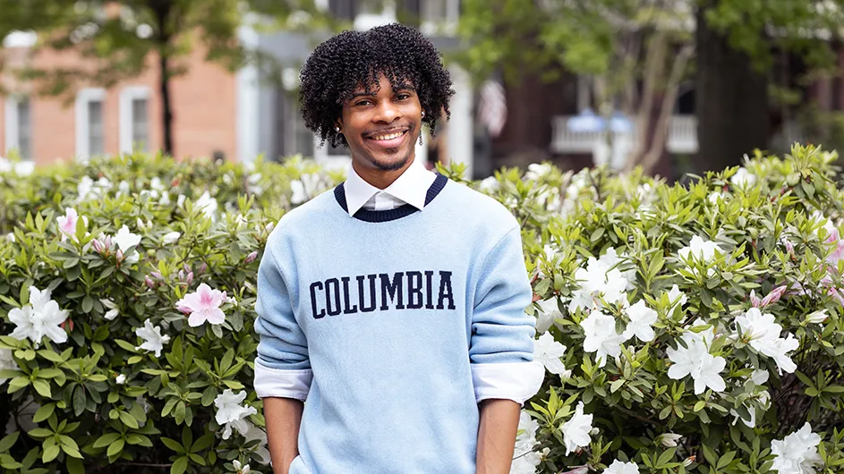 Columbia University student Booker Johnson