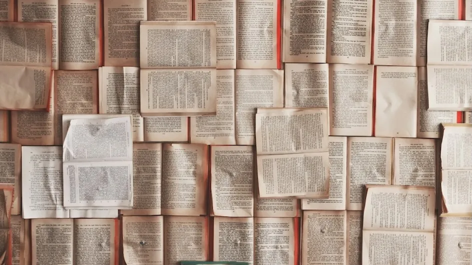 A pile of books