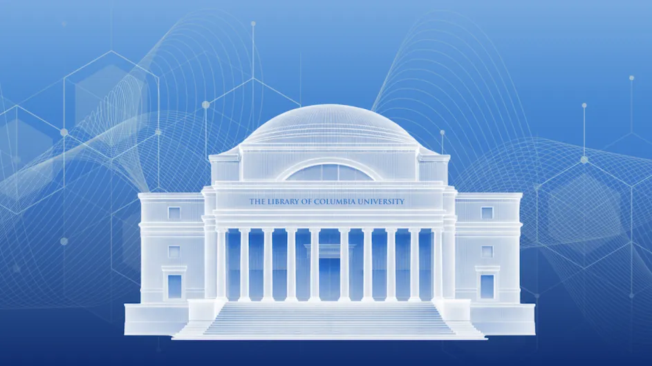 An illustrated image of Low Library.