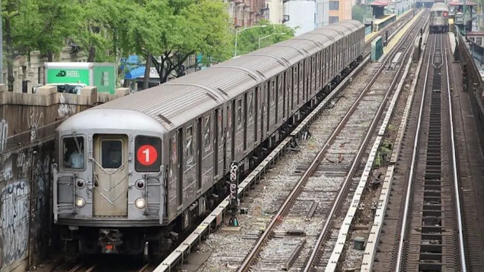 New York City subway train.