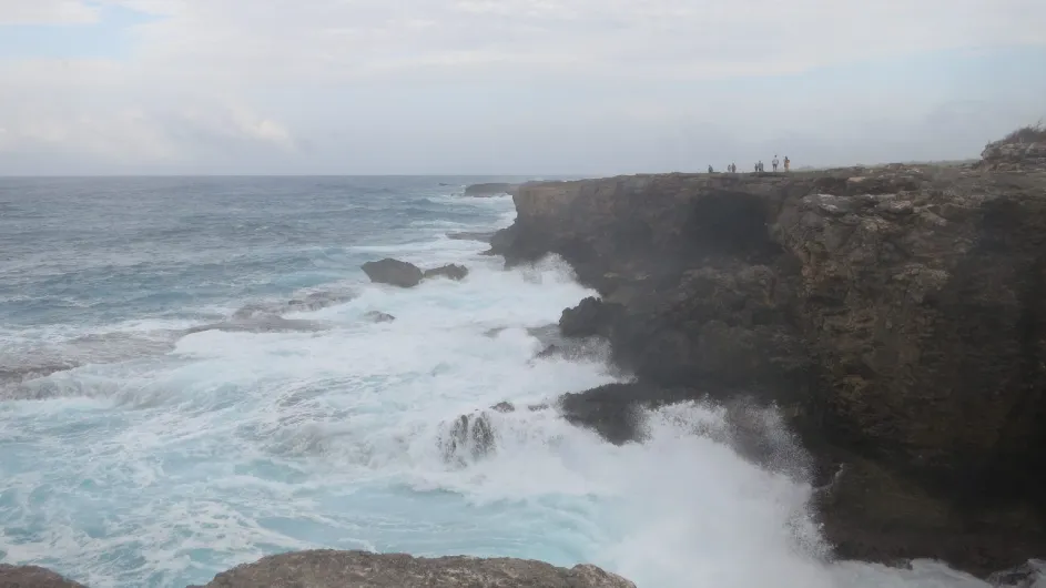 Ocean off coast of Barbados. (Photo: Kevin Krajick)