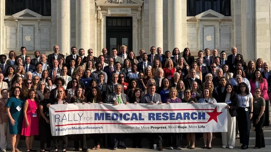 Representatives gather at the Rally for Medical Research