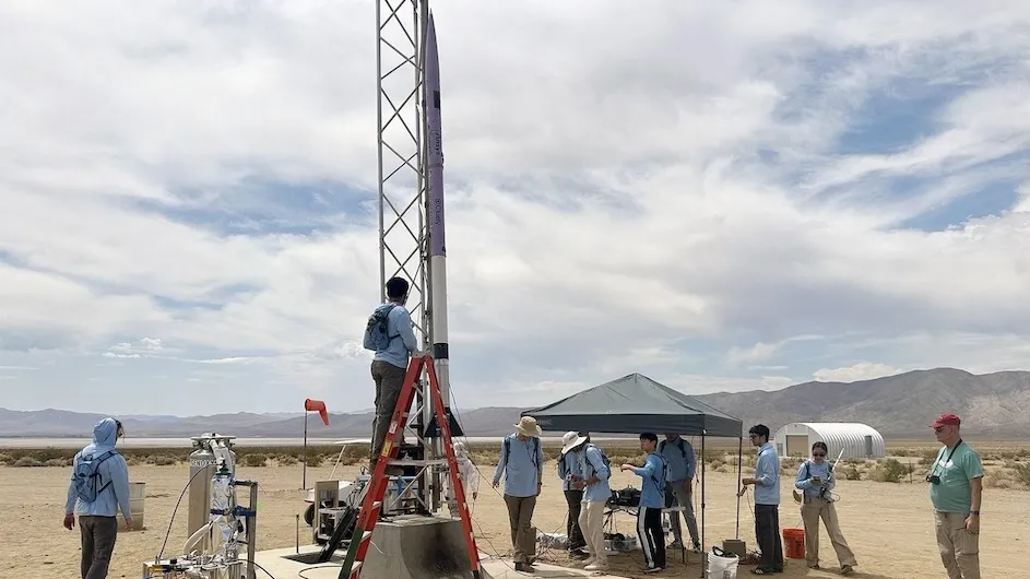 Students in the Mojave Desert.